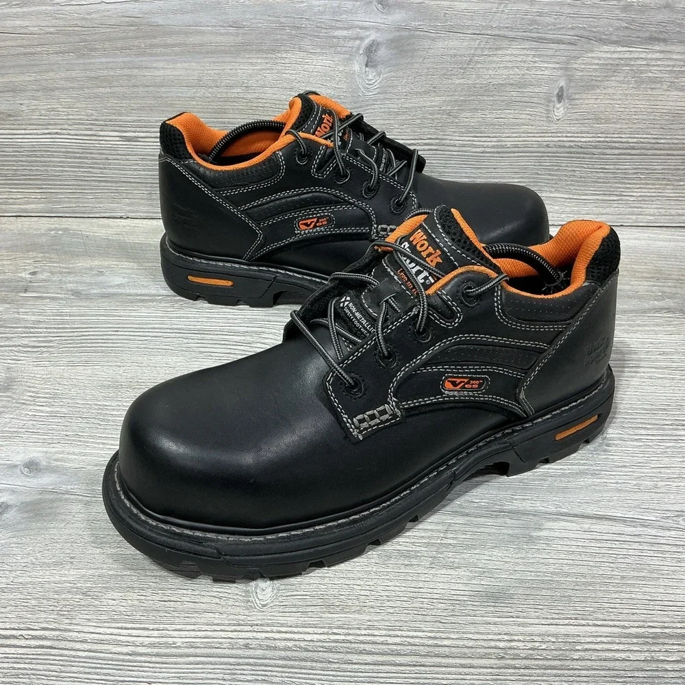 Work N Sport Steel Toe Boots Men's Size 11 M Non Metallic Safety Footwear Black